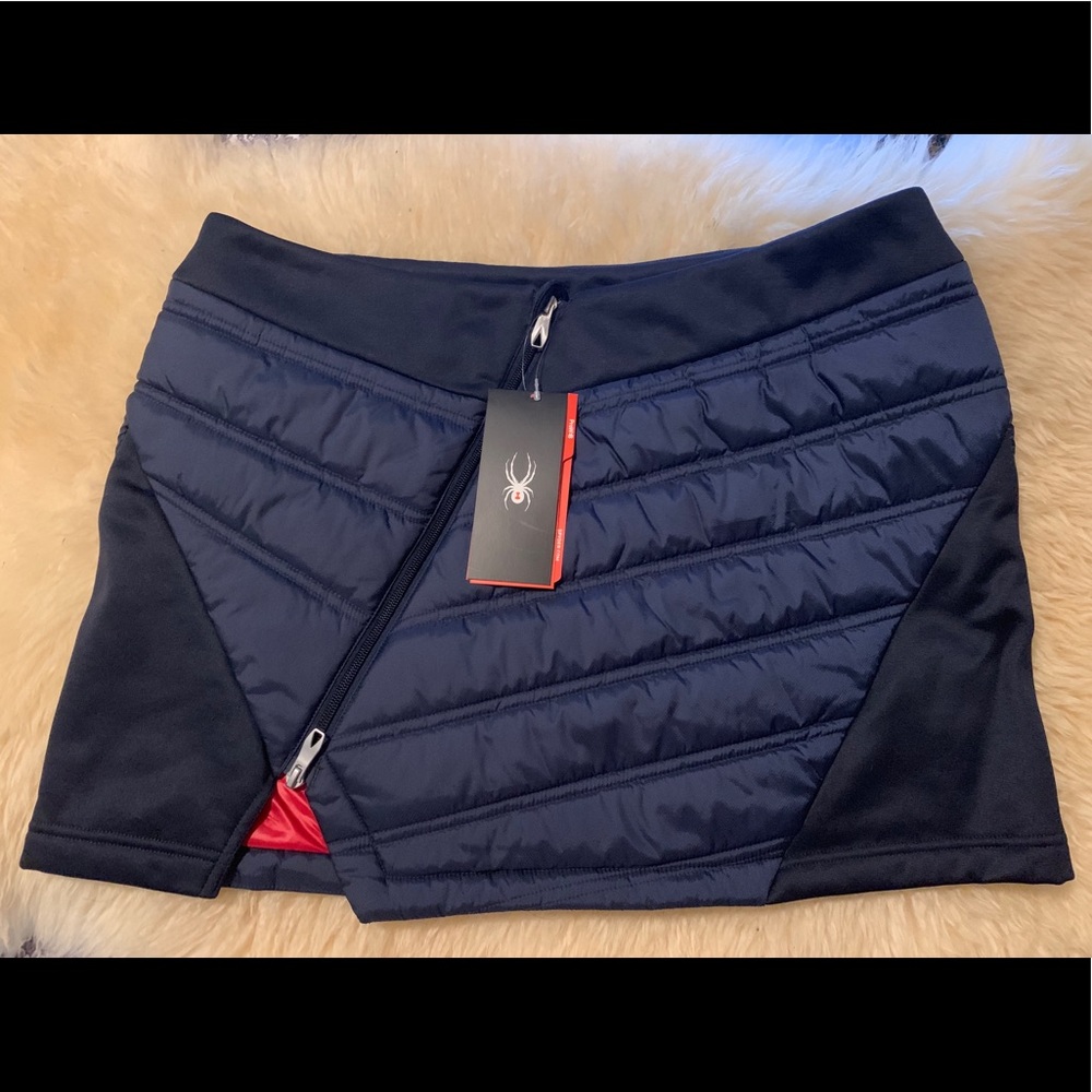 Spyder Women’s Vintage Mini Skirt - Navy + Red